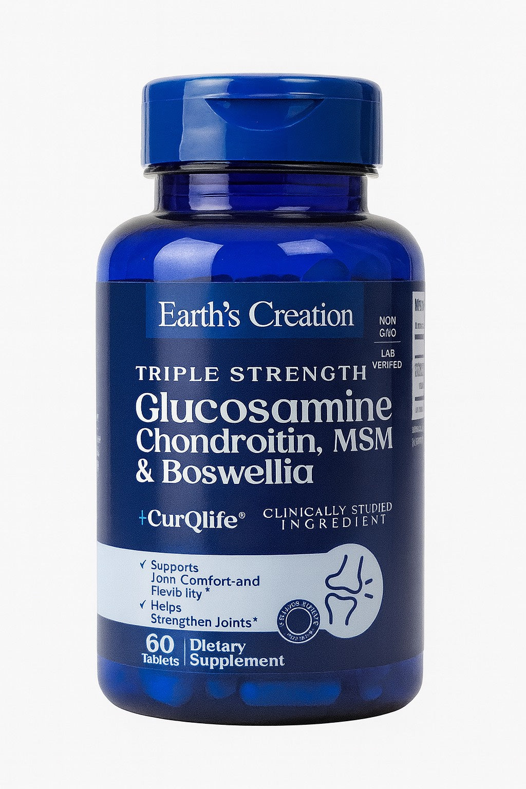 Earth’s Creation – Glucosamine, Chondroitin, MSM & Boswellia (Triple Strength)
